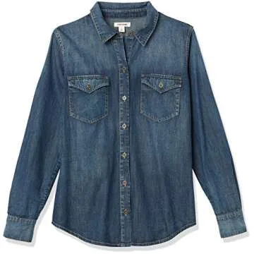 Goodthreads Women's Denim Long-Sleeve Shirt - Classic Style