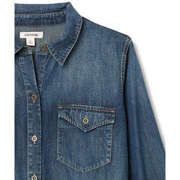 Goodthreads Women's Denim Long-Sleeve Shirt - Classic Style