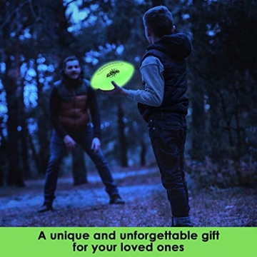 ALKOMI Glow in the Dark Football, Light Up Football for Kids and Adults