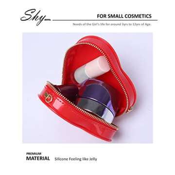 Girls Purse Kids Little Handbag - Toddler Crossbody Small Shoulder Bag Jelly Strap Body Sweet Gifts (Pink)