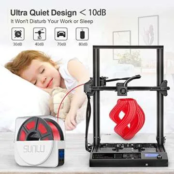 SUNLU Official Filament Dryer S1 Plus, Built-in Circulation Fan, Filament Dryer Box Storage Box for 3D Printer Filament 1.75 2.85 3.00, S1 Plus White