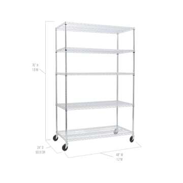 Seville Classics Heavy Duty NSF Wire Rack Storage Unit