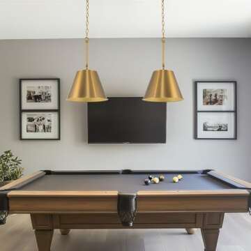 Kira Home Vida 12" Modern Industrial Pendant Light + Metal Empire Shade, Adjustable Hanging Height, Warm Brass Finish