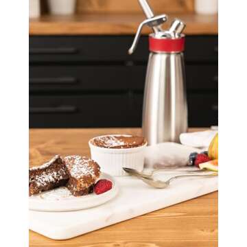 iSi Gourmet Whip (1 Quart) - Multifunctional Food Whipper for Warm & Cold Application, Stainless Ste...