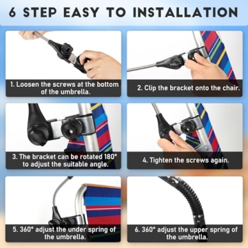 NBtoUS Beach Umbrella 2 Pack with Clamp