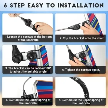 NBtoUS Beach Umbrella 2 Pack with Clamp