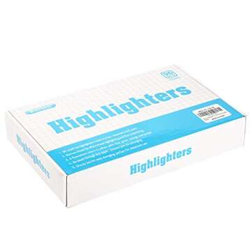 Rarlan Highlighters, 96 Count Bulk Pack of Chisel Tips