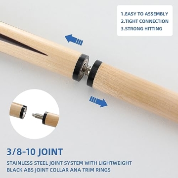 HNQQ 42" Pool Cue Stick Set - Durable and Fun