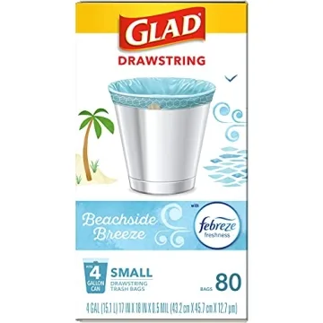 Glad Odorshield 4 Gallon Trash Bags with Febreze