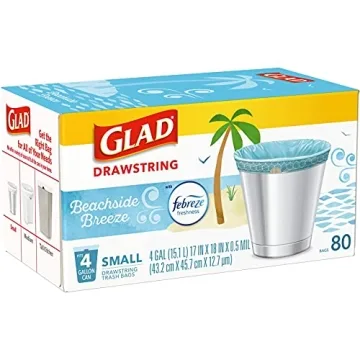 Glad Odorshield 4 Gallon Trash Bags with Febreze