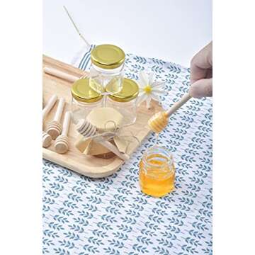 Mini Wooden Honey Dipper Sticks for Weddings & Parties