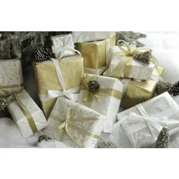 Caspari Antique Gold Foil Gift Wrapping Paper - Elegant Roll