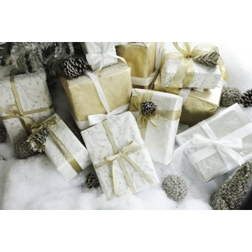 Caspari Antique Gold Foil Gift Wrapping Paper - Elegant Roll