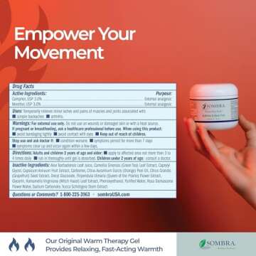 Sombra Warm Pain Relief Gel- (4oz Jar)