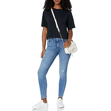 The Drop Women's Sydney Cropped T-Shirt Soft Chic Versatile