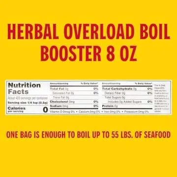 Louisiana Fish Fry, Herbal Overload Boil Booster, 8 oz (Pack of 1)