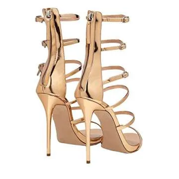 FSJ Women Sexy Strappy Gladiator Sandals for Weddings