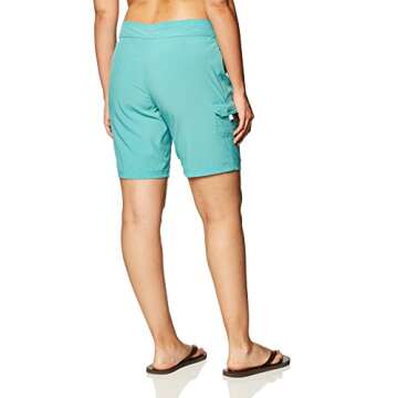 Kanu Surf Women's Marina Solid Stretch Boardshort (Reg & Plus Sizes), Lagoon, 3X