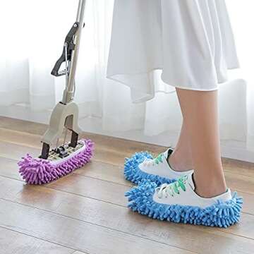 FEATHERHEAD Bontip Washable Dust Mop Slippers for All