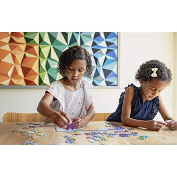 Chuckle & Roar - 4 Pack Space, World Map, Fantasy, Food Puzzles - Larger Pieces Designed for Preschool Hands - 100 & 200 PC Jigsaw Puzzles