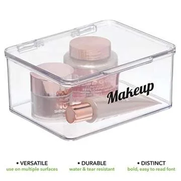 mDesign Home Organization Labels - Stylish 32 Count Set