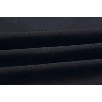 Jyccr Loose Round Neck Long Ruffle Sleeve Irregular High Low Tunic Top(Black,XL)