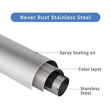 TENOVEL Curved Shower Curtain Rod, Round 42-73 Inches Shower Rods for Bathroom Adjustable, Rounded Bowed Stainless Steel Shower Rods Customized for Bathtub, Stall, Brushed Nickel, Need to Drill