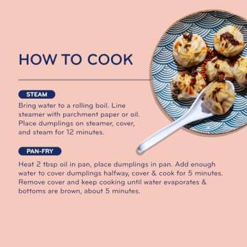 Laoban Dumplings︱Pork Soup Frozen Dumplings︱Berkshire Pork, Chives, Soy Sauce, Garlic, Carrots, Celery, Onion︱Made from Scratch with Best Ingredients︱Frozen Meals for Everyday, Dinner in Minutes | No Artificial Ingredients or Preservatives (8oz)