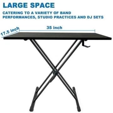 JILLSKY DJ Table Stand - Portable Heavy-Duty Mixer Booth