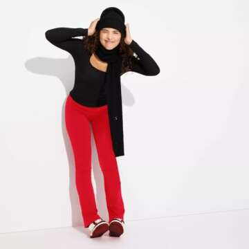 FULLSOFT Fleece Lined Leggings Women-Winter Flare Leggings Tummy Control High Waisted Winter Warm So...