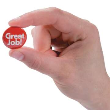 Fun Express - Recognition Mini Buttons - Jewelry - Pins - Novelty Buttons - 48 Pieces