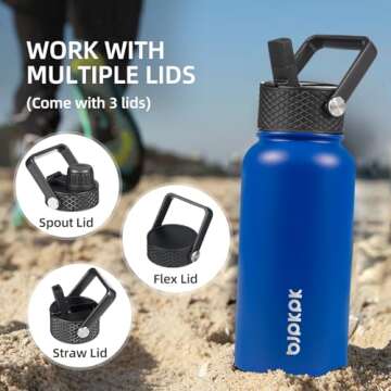 BJPKPK Insulated 27oz Water Bottle - Stylish & BPA Free