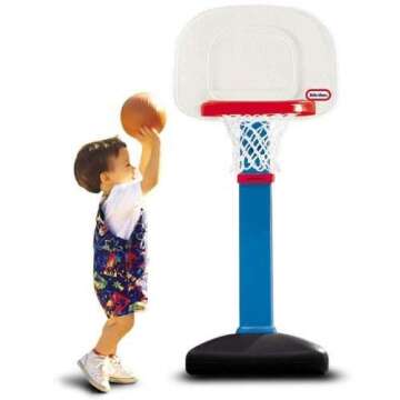 Little Tikes EasyScore Basketball Set Blue, 22" L x 23.75" W x 60" H