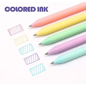 CZXWYST Soft Touch Gel Ink Pens - 5 Macaron Colors