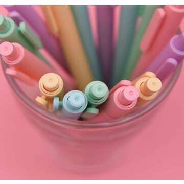 CZXWYST Soft Touch Gel Ink Pens - 5 Macaron Colors