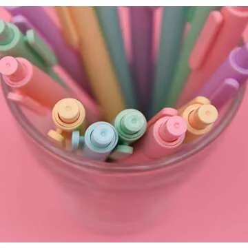 CZXWYST Soft Touch Gel Ink Pens - 5 Macaron Colors