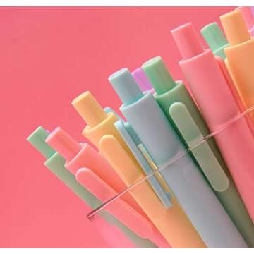 CZXWYST Soft Touch Gel Ink Pens - 5 Macaron Colors