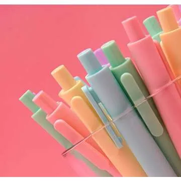 CZXWYST Soft Touch Gel Ink Pens - 5 Macaron Colors