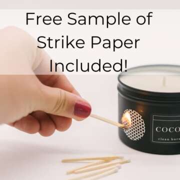 River Birch Tuxedo Tip Matches | 200 Premium Decorative Safety Matches