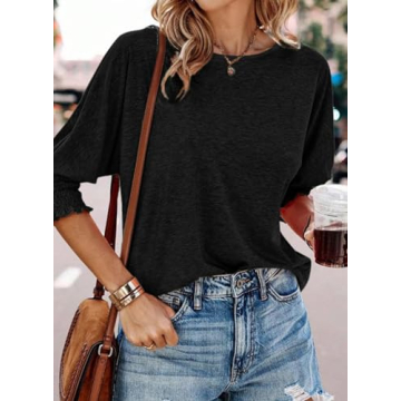 Stylish Dokotoo 3/4 Sleeve Tops for Women - Comfy Fashion