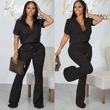 Batehif Women's 80s 90s Lounge Outfits Two Piece Sets