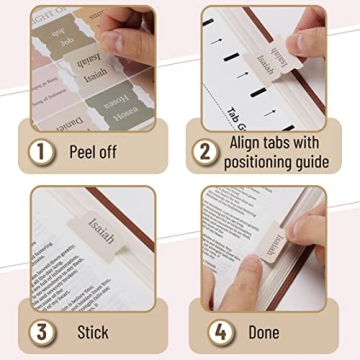 Mr. Pen Bible Tabs Set - 75 Durable Boho Tabs for Study