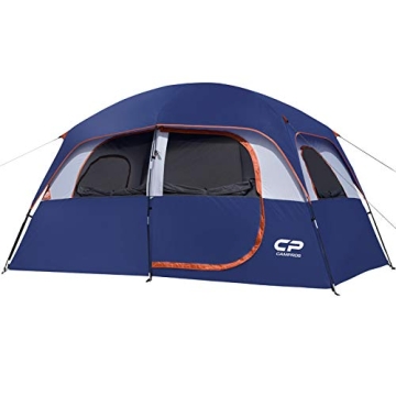CAMPROS 6-Person Camping Tent - Spacious, Easy Setup, Waterproof