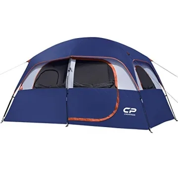 CAMPROS 6-Person Camping Tent - Spacious, Easy Setup, Waterproof