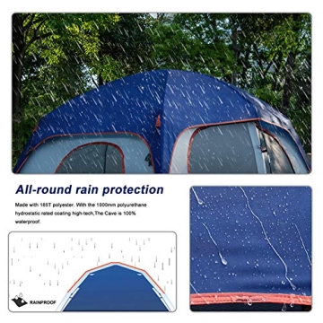 CAMPROS 6-Person Camping Tent - Easy Setup, Waterproof
