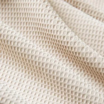 Elegant Waffle Weave Throw Pillow Covers Set of 2 for Home Decor