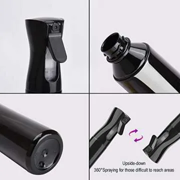 Noverlife 300m/10oz Hair Spray Bottle, Continuous Ultra Fine Mist Water Spray Bottle, Fine Mister Sprayer Kettle for Plants Pets Showering Home Cleanup