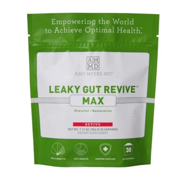 Dr. Amy Myers Leaky Gut Revive MAX Powder – Advanced Gut Health Supplement for Optimal Digestion