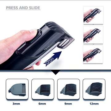 Hatteker Men's Hair Clipper - 5-in-1 Grooming Kit