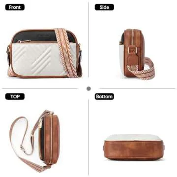 Stylish BOSTANTEN Quilted Crossbody Bag for Women